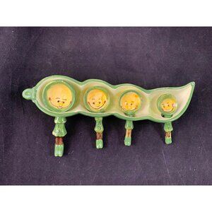 Ceramic Measuring Spoons "Peas In A Pod" PY Anthropomorphic Holt Howard Era
